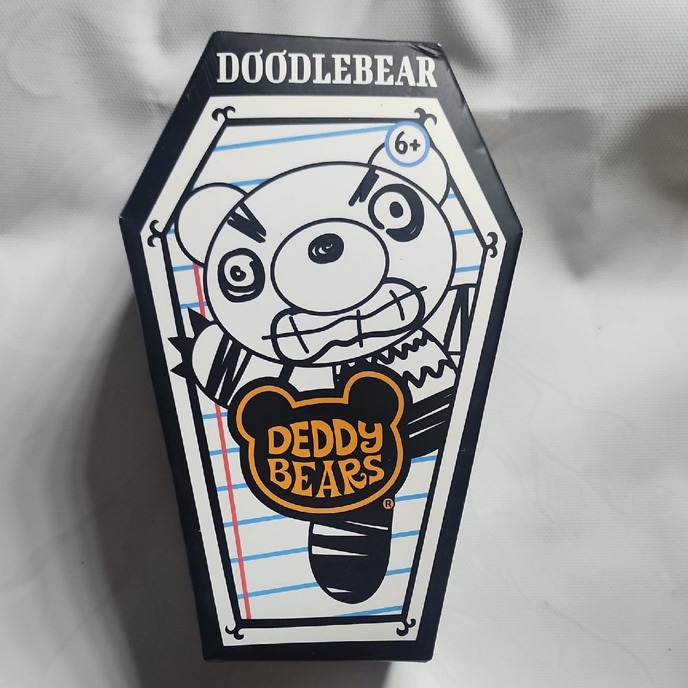 🐰Authentic DoodleBear By Deddy Bears Series 3 -New In Unopened Box Black N Whit